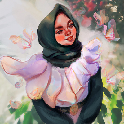 The Garden Beauty beauty character design colorful concept art digital painting illustration inspiration