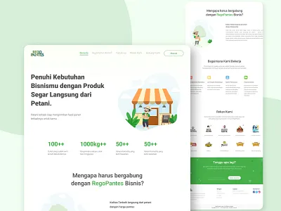 RegoPantes Business - Landing page agricultural company landing page farmers market fresh landing page landing page design landingpage regopantes ui ui design webdesign website website design