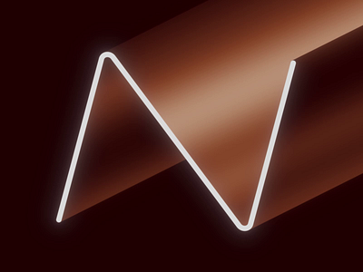 36 Days of Type 2021 - N 36 days of type 36daysoftype after effects animation loop metal shiny