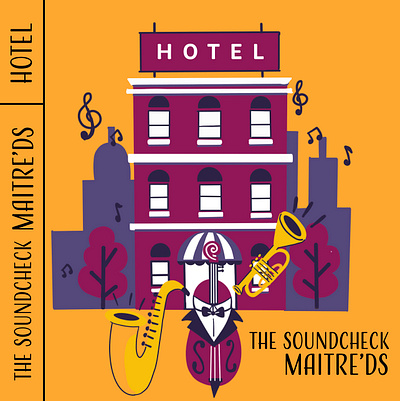 Maitre'Ds Jazz Cover cd cover illustration jazz vector