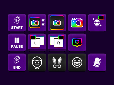 Twitch Stream Deck Icons elgato icon key obs rainbow stream streamdeck touch portal twitch