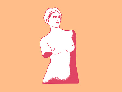 Venus de Milo character icon iconography illustration magical minimalist procreate statue texture venus venus de milo