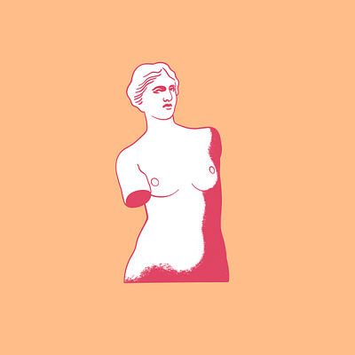 Venus de Milo character icon iconography illustration magical minimalist procreate statue texture venus venus de milo