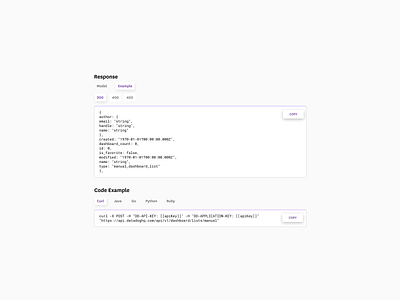 UI for an API page design graphicdesign ui ui design uidesign user user interface ui userinterface