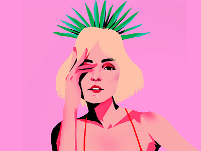 Mezcal colors design drawing girl illustration mexico mezcal procreate vector