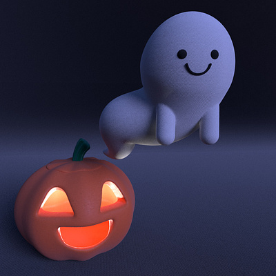 Taylor, the cute ghost gal 3d modeling animation cartoon cinema4d cute ghost illustration motion design practice yokai