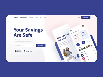 banka landing page bank banking banking landing page banking website design landing page ui ui design ux ux design web