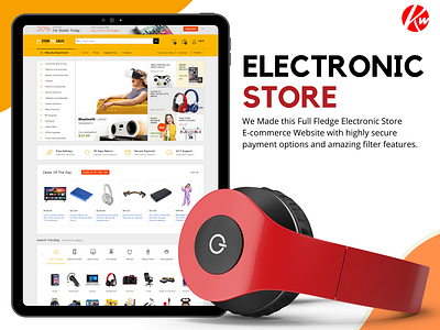 Electronic Ecommerce Store web design webdesign website wordpress