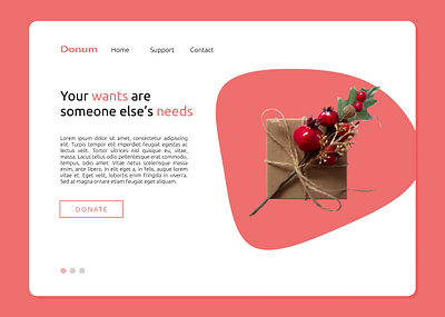 Donum art christmas dailyui design figma landingpage typography ui uichallenge uiux