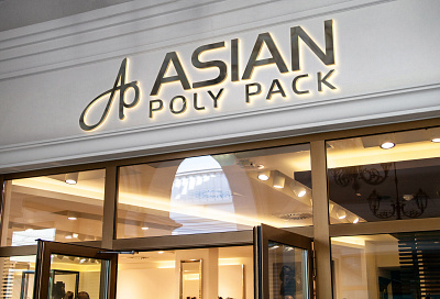 Asian Poly Pack branding design illustration logo vector