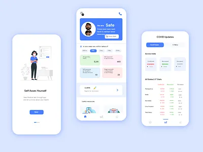 Arogya setu- Covid 19 App (Redesign) app branding covid 19 design graphic design healthapp healthcare ideation media mockups design uidesign uiux uxdesign website