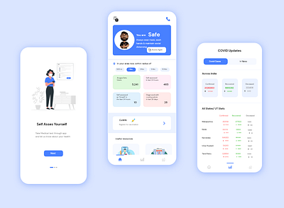 Arogya setu- Covid 19 App (Redesign) app branding covid 19 design graphic design healthapp healthcare ideation media mockups design uidesign uiux uxdesign website