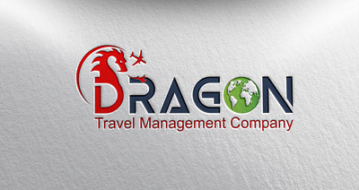 Dragon Travel Management branding design illustration logo vector