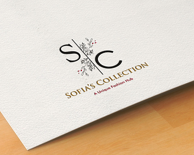 Sofia's Collection branding design illustration logo vector