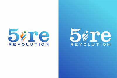 5ire Revolution logo crypto branding design illustration logo vector