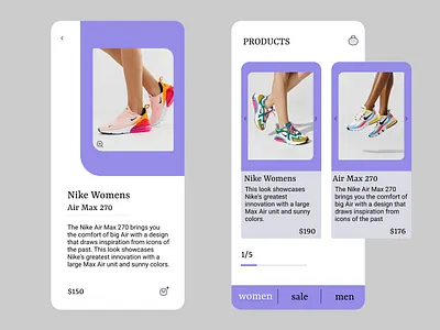 Nike app app branding flat icon illustrator minimal mobile typography ui ux vector