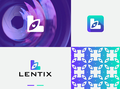 Lentix branding coloful logo concept creative logo creative logo maker design engineering logo icon logo logodesign