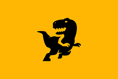 Raptor Dash branding character dinosaur flat gaming jurassic logo mascot minimal modern negative space logo raptor vector