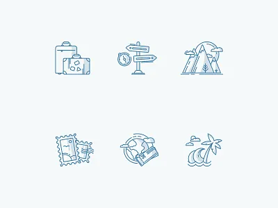 Travelling outline icon pack collection design flatgraphic icon icon set iconography icons illustration line linear icons outline pack tourism travel traveling vector webdesign