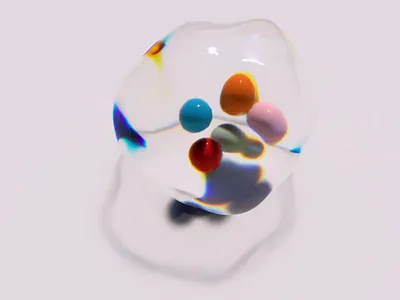 3D Experimentation Weekend #1 3d animation bub bubble c4d colors glass graphic design motion motion graphics sphere