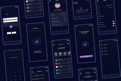 Finance App UI app design finance app glassmorphism minimal ui ui design ux ux process