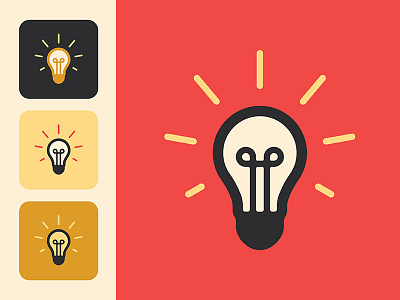 Hambleton Electric Bulb Icon branding design flat icon illustration illustrator logo minimal typography vector