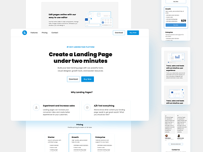 Landyo - Landing Pages Design Kit for Sparkle design design kit ladingpages landing page landing page design landingpagedesign sparkleapp template template design templatedesign templates