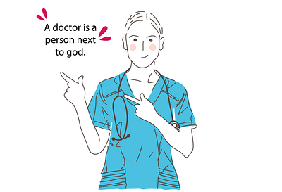 doctors illustration animation covid19 design doctor flat happy health illustration illustrator minimal ui ux