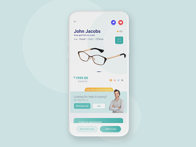 Skewbb Lenskart redesign app description descriptionpage design designthinking eyewear interaction interactiondesign lenskart listing page minimaldesign mobileapp topdesign topmobileapp ui uidesign uiuxdesign ux uxdesign