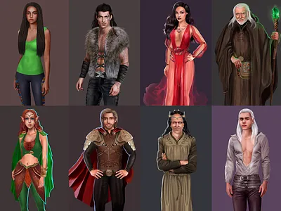 Запретный плод - Character design 2D 2d character character design game art illustration mobile game design vector art