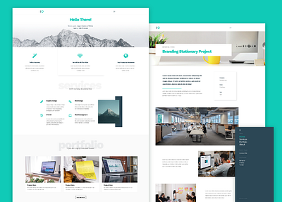 Leon - PSD Agency Template design ui ux web website