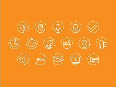 Healthcare Icons branding design flat icon illustrator ui vector