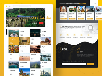 Trippo Tours & Travels - Website Ui design tours travel travel agency travel app traveling travelling ui ui design ui designs uidesign web web design webdesign website website design