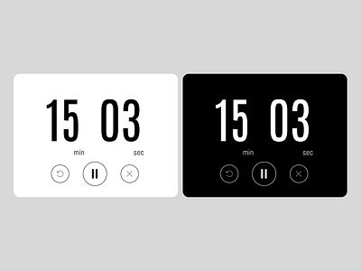 Countdown Timer - day014 blackandwhite countdown countdown timer countdowntimer daily ui daily ui 014 dailyui dailyuichallenge design figma time timer timer app ui uidesign