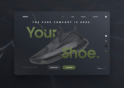 Landing Page Shoes animation app branding design landing landingpage typography ui ux web web deisgn