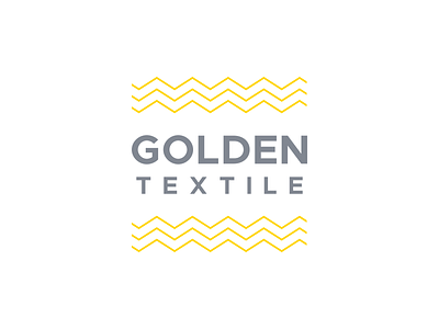 Golden Textile brand identity branding corporate style fabric logo design textile