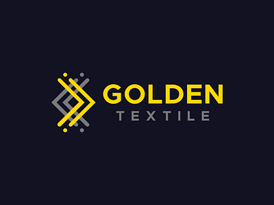 Golden Textile brand identity branding corporate style fabric logo design textile