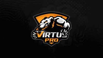 Virtus Pro logo redesign angry art bear branding csgo design e sports illustration logo mascot mascot logo orange pro team vector virtus virtuspro yellow