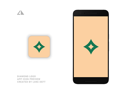 Diamond Logo App app branding design diamond diamond logo app diamond logo app diamonf flat geometric design icon logo minimal