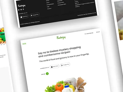 Food In Joy design food tech mobile website web web design website website design website designing