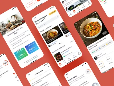 Recipes App app design application cooking app design recipe app web