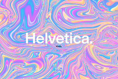 What? Helvetica. colorful design fluid helvetica liquid paint photoshop