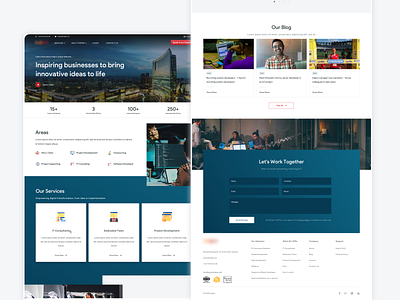 Website landing template ux web design website