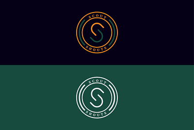 scout logo adobe illustrator branding logo logodesign minimal s logo s simble scout logo ss logo typogaphy