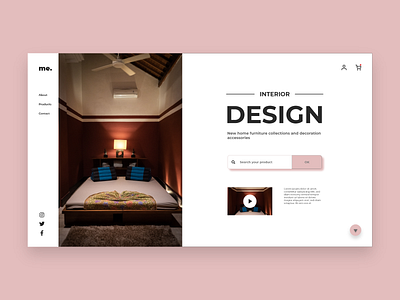Interior Website Minimal UI Design Concept branding design e commerce template e commerce website interface interior website landing page shop website ui ui design ui ux user experience design user interface design ux web design web design inspiration website concept website design website template website ui ux