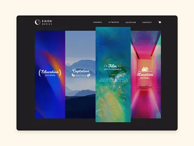 Homepage for a video compagny homepage ui video web design webdesign website