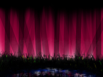 Pink Pond art conceptart design illustration landscape