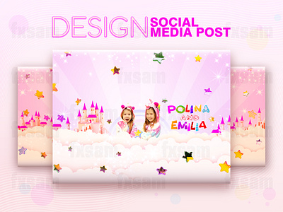 FACEBOOK AND YOUTUBE COVER. SOCIAL MEDIA POST & WEB BANNER abstract advertising art branding card color creative design drawing flat gradient graphic design illustration lettering type typography vector web web design webdesign