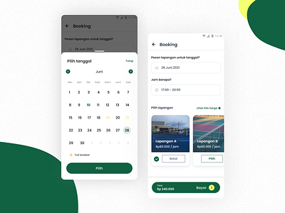 Tenis Booking daily ui mobile app design mobile apps mobile ui ui design