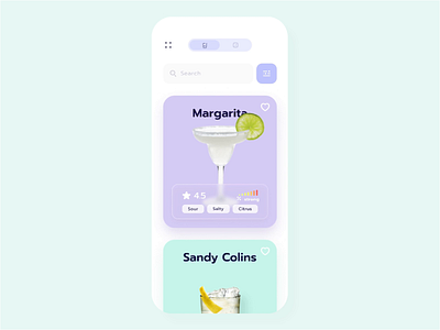 Cocktail Recipes App animated animation app app design design flat minimal product design recipe recipe app recipes ui ui ux ui design uidesign uiux ux ux design uxdesign